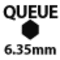 Queue 6,35mm (1/4 Queue 6,35mm (1/4